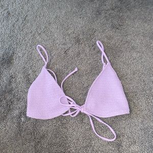Pacsun lavender smocked bikini